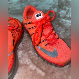Orange Nike Air Max; Size: 8